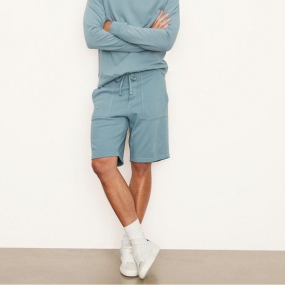 - NWT Vince. French Terry Garment Dye Short XL in Washed Highwater Blue - Picture 3 of 11